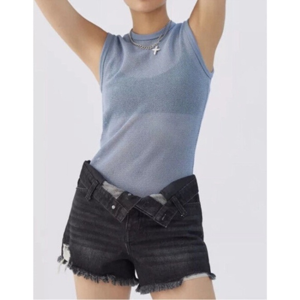 BDG Foldover Waistband Denim Shorts 31